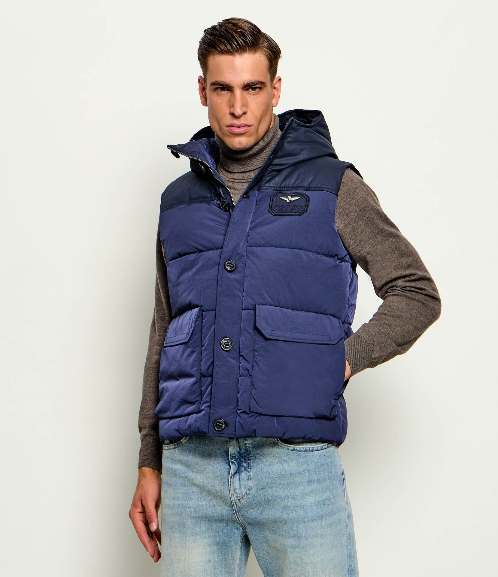 Aeronautica Militare Bezrękawnik Regular Fit