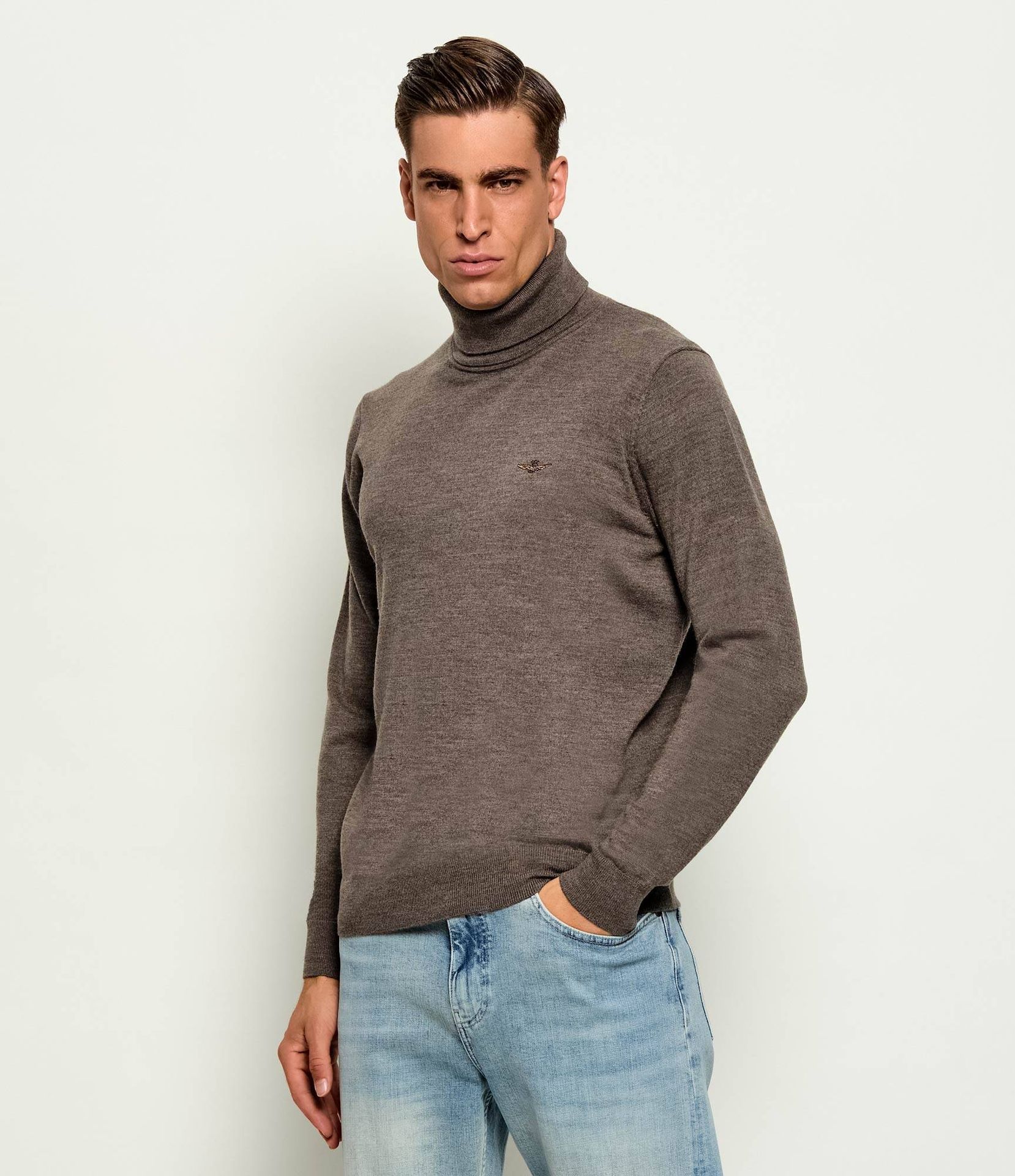 Aeronautica Militare Wełniany golf Regular Fit