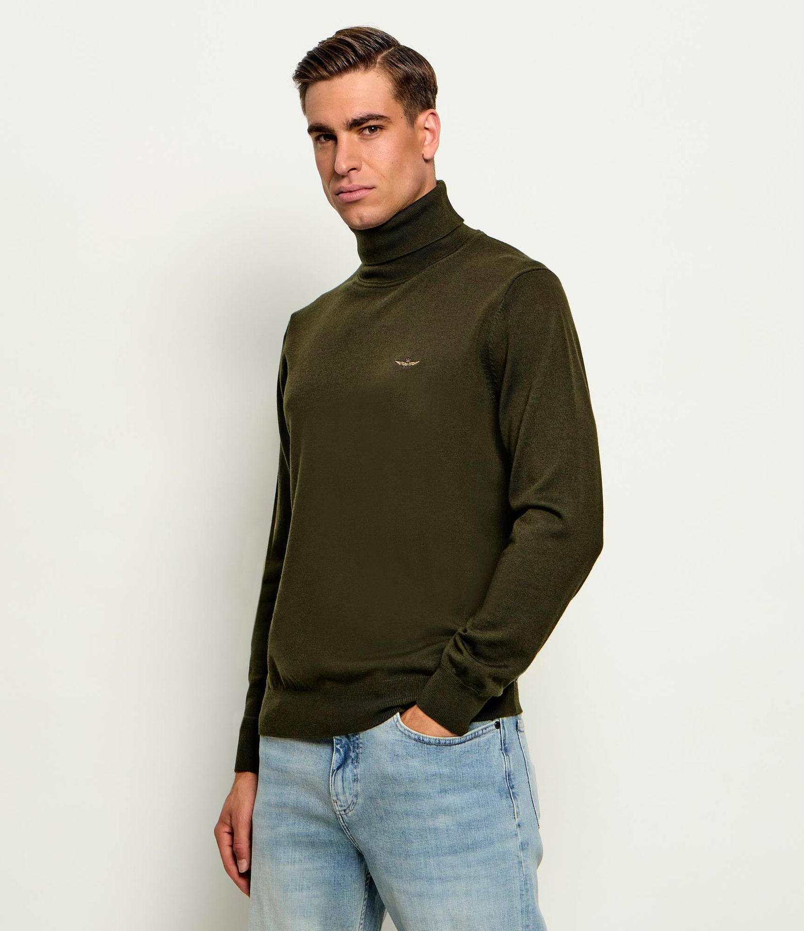 Aeronautica Militare Wełniany golf Regular Fit