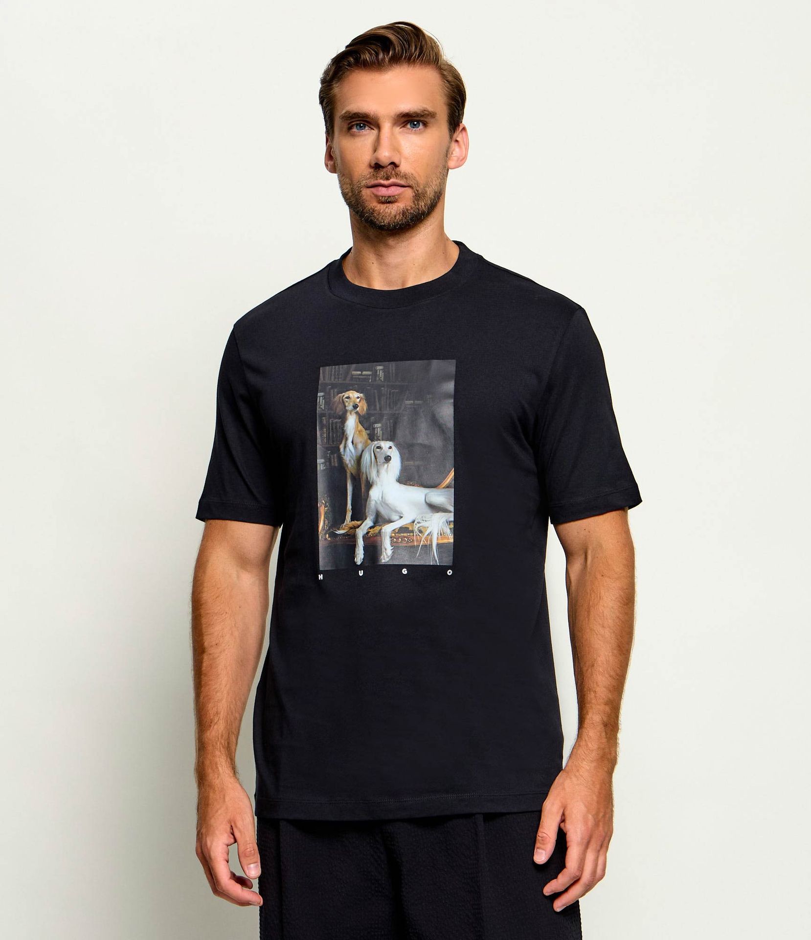 HUGO T-shirt Daffilo Regular Fit