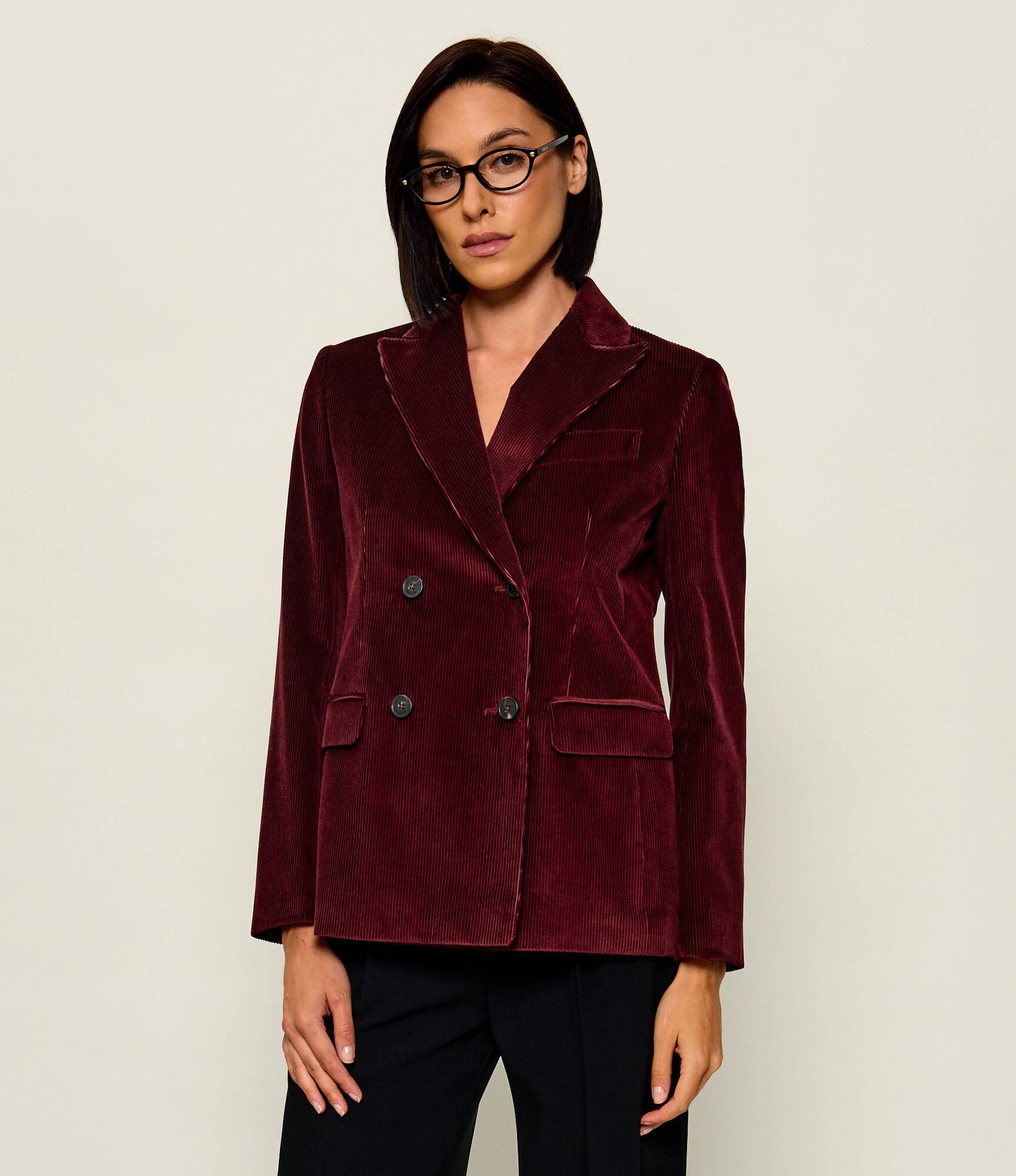 Weekend MaxMara Marynarka Wkdkatanga Regular Fit sztruks