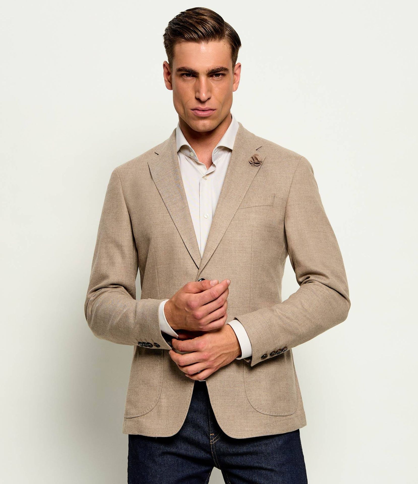 Joop! Marynarka Hoverest Slim Fit z dodatkiem wełny