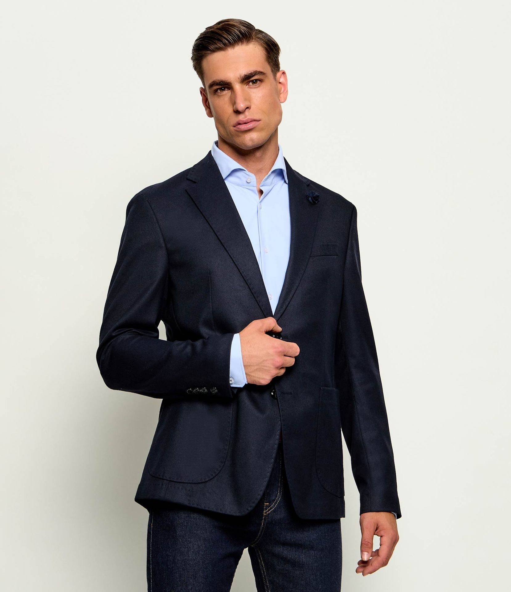 Joop! Marynarka Hoverest Slim Fit z dodatkiem wełny