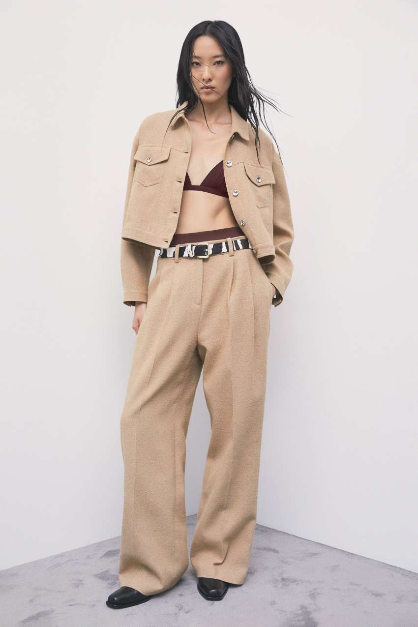 Figi typu culotte z dżerseju stretch
