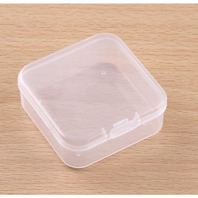 Pudełka plastikowe z pokrywkami, idealne do przechowywania drobnych przedmiotów i biżuterii (dł. - 5,5*5,5*2 cm, 25 sztuk)