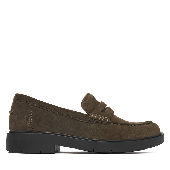 Loafersy Geox D Spherica Ec1 B D65DKB 22 C3009 Zielony ciemny