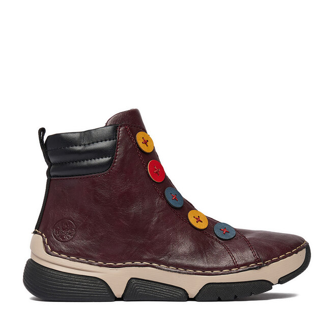 Botki Rieker CEO-45977-30 Bordowy