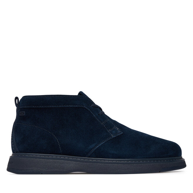 Trzewiki Tommy Hilfiger Comfort Suede Chukka FM0FM06074 Granatowy
