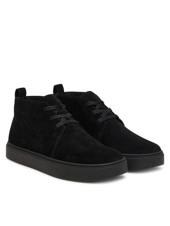 Calvin Klein Trzewiki Hybrid Clean Mid Lace Up Su HM0HM02254 Czarny