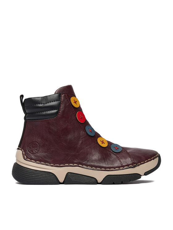 Rieker Botki CEO-45977-30 Bordowy
