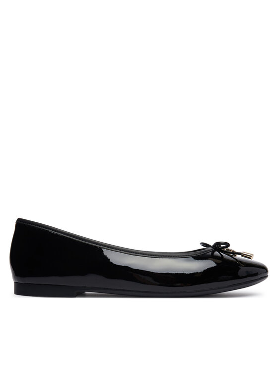 Tommy Hilfiger Baleriny Th Charm Patent Ballerina FW0FW09481 Czarny