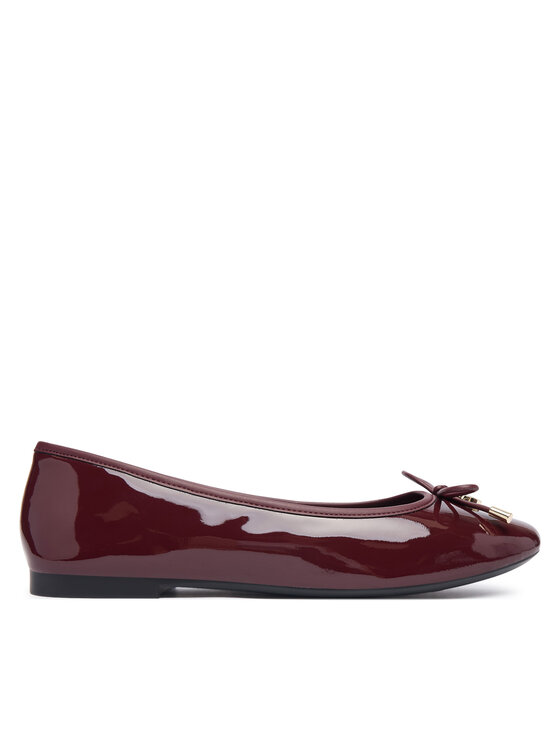 Tommy Hilfiger Baleriny Th Charm Patent Ballerina FW0FW09481 Bordowy