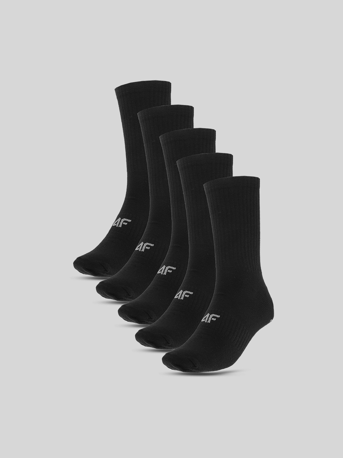 4F Skarpetki długie (5-pack) męskie - czarne 39-42
