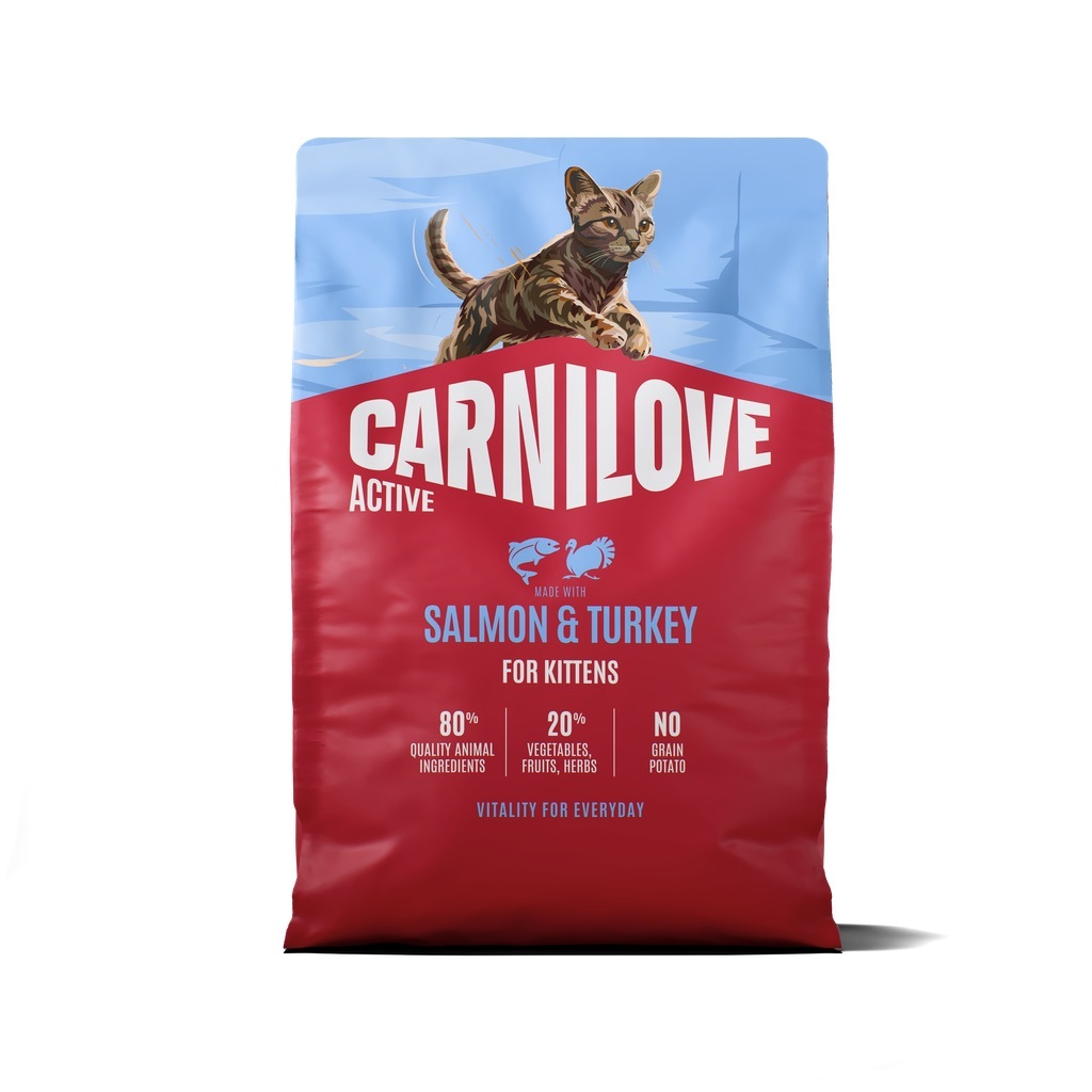 CARNILOVE Active Cat Salmon and Turkey for Kittens 2 kg łosoś i indyk, dla kociąt wszystkich ras