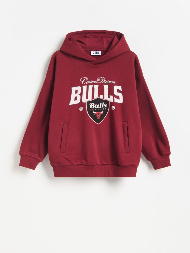Reserved - Bluza Chicago Bulls NBA - bordowy