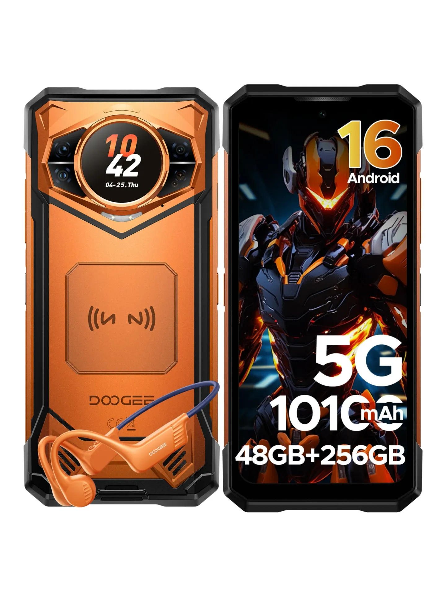 DOOGEE S200 Wytrzymały telefon komórkowy 48GB RAM + 256GB ROM 6.72
