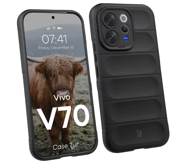 BIZON Case Tur do Vivo V70 5G Czarny