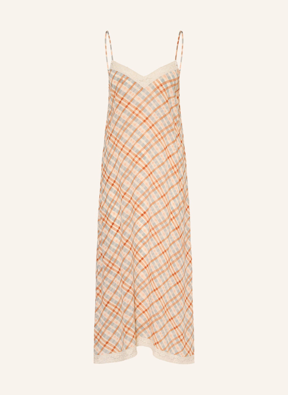 Eres Jedwabna Negliż Tartan beige