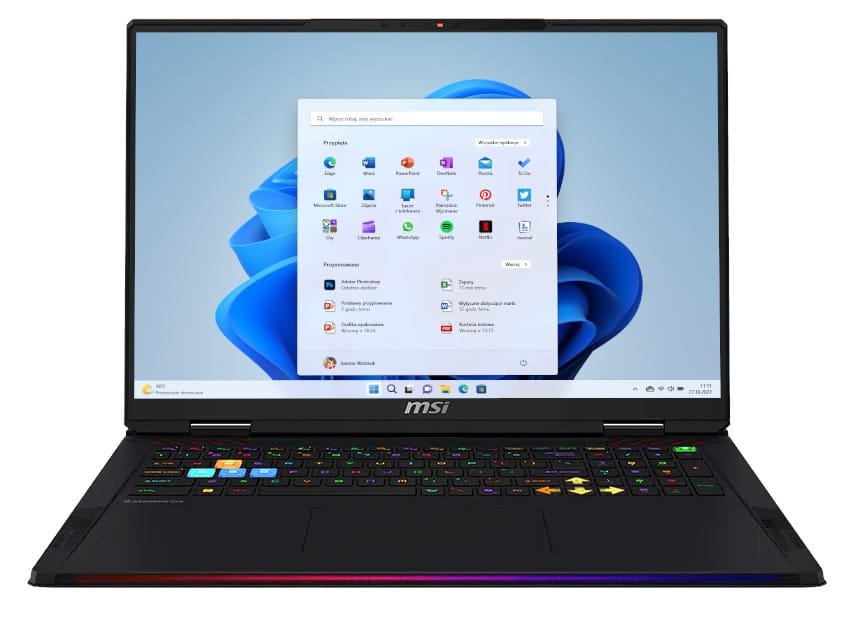 MSI Raider A18 HX A9WJG-299PL AMD Ryzen 9955HX3D 18'' 64GB 2TB W11H RTX 5090