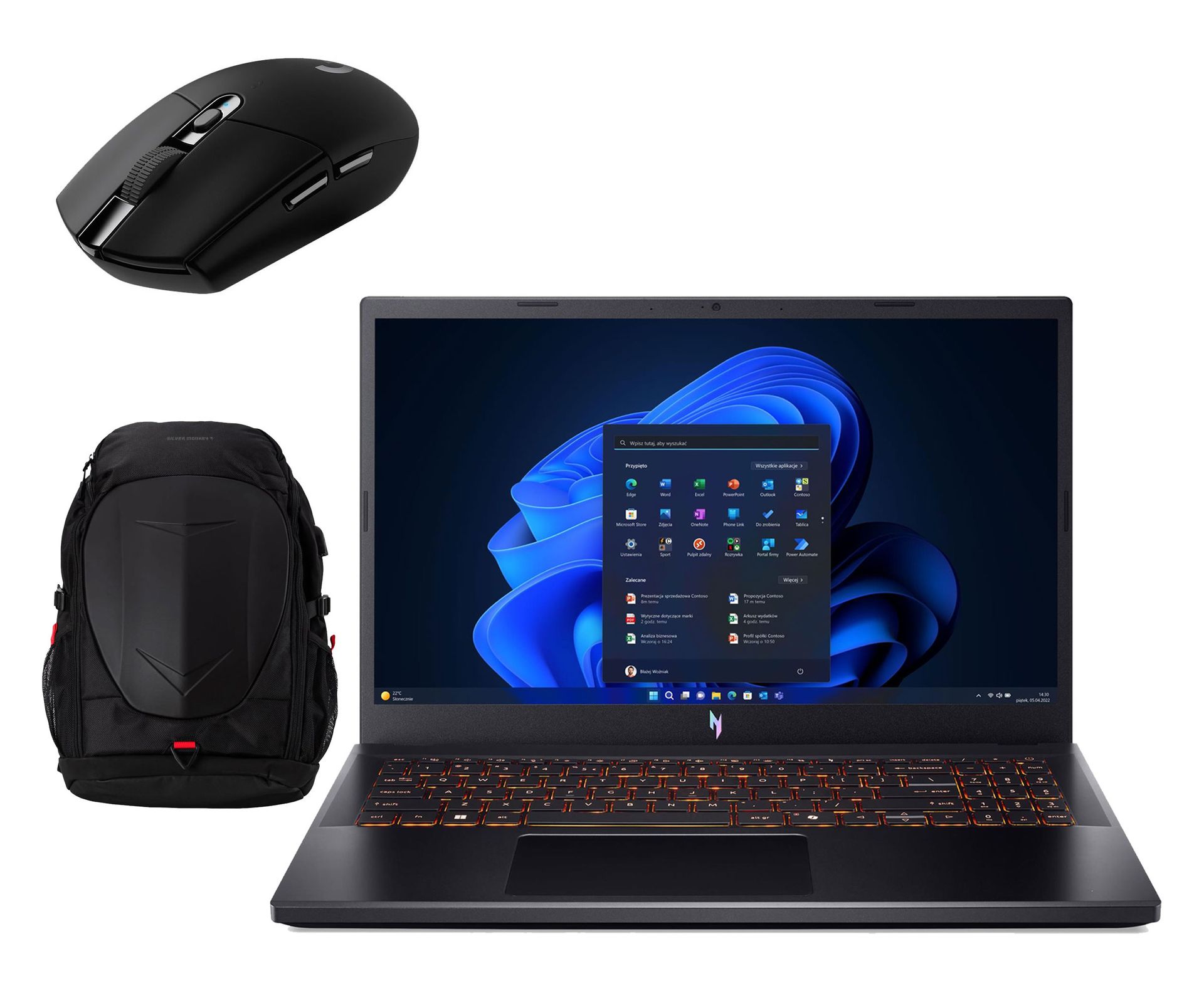 Acer Nitro V15 Ryzen 7-7445HS/16GB/512/Win11 RTX4050 165Hz Zestaw NH.U5NEP.003