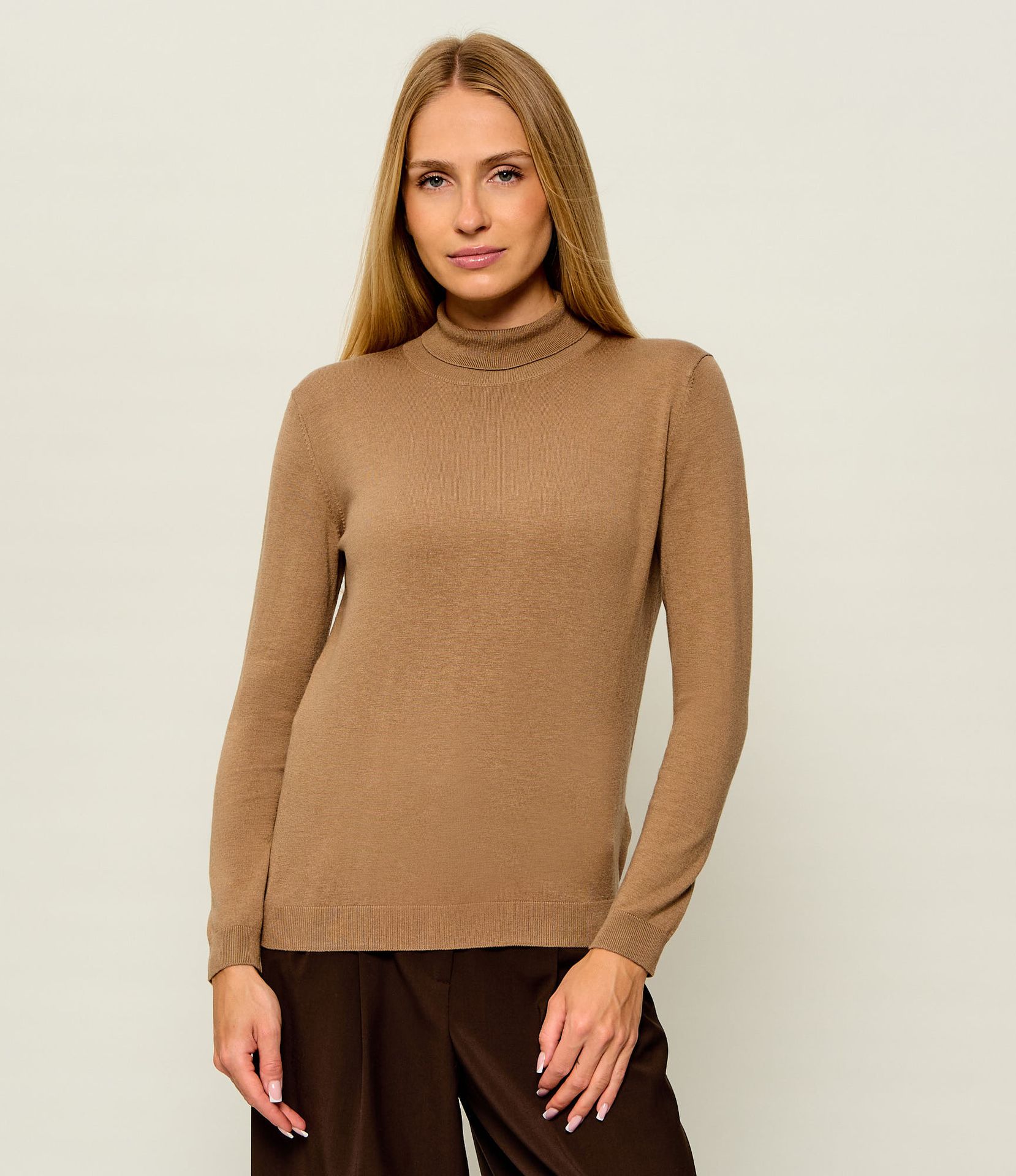 Weekend MaxMara Golf Wkdkiku Regular Fit z dodatkiem jedwabiu i wełny