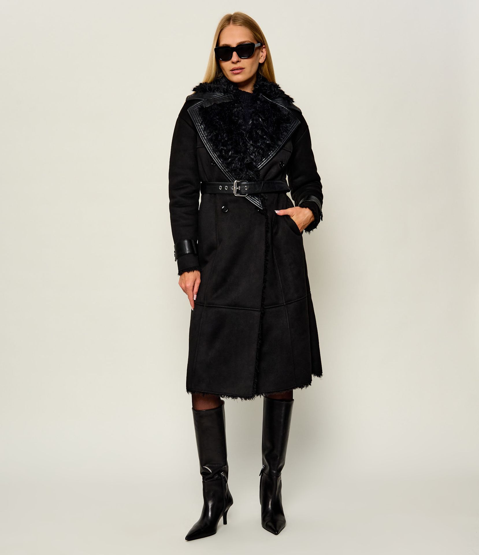 Patrizia Pepe Kożuch shearling