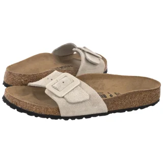 Klapki Madrid Cushion Buckle Suede Oyster Suede Leather 1032992 (BK422-b) Birkenstock