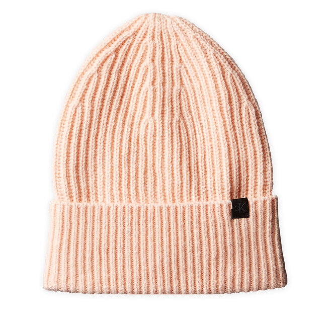 Czapka Calvin Klein Jeans Monogram Rib IU0IU00440 Różowy jasny