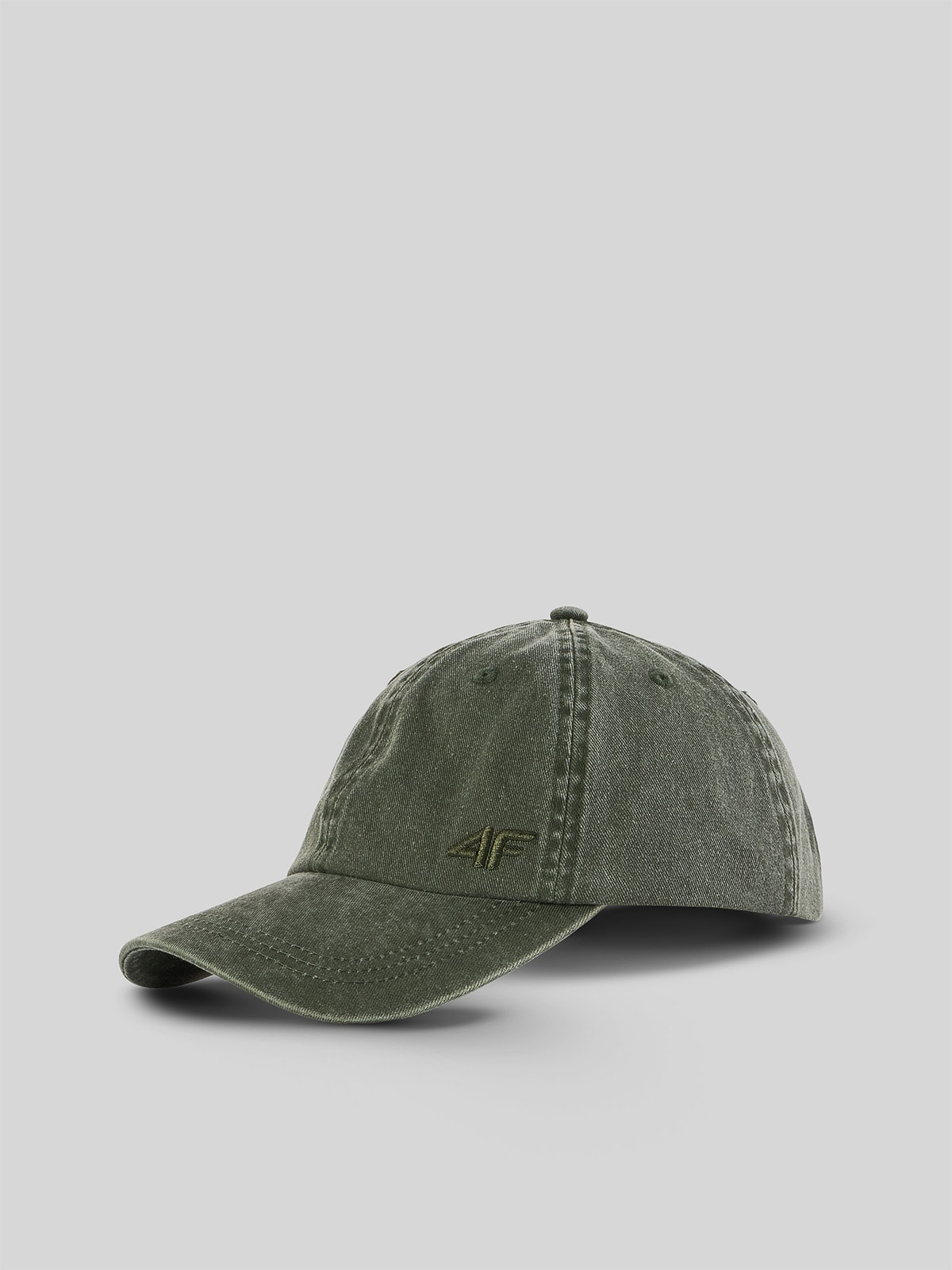 4F Czapka z daszkiem strapback męska - khaki S/M (58cm)