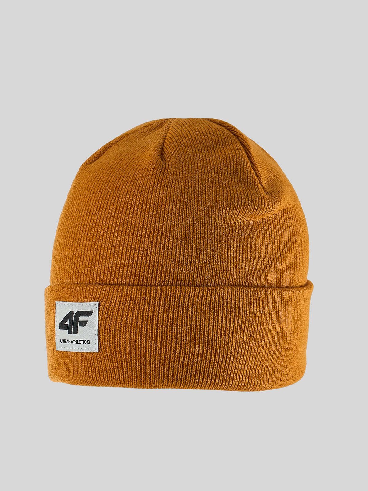 4F Czapka beanie męska - żółta Uniwersalny