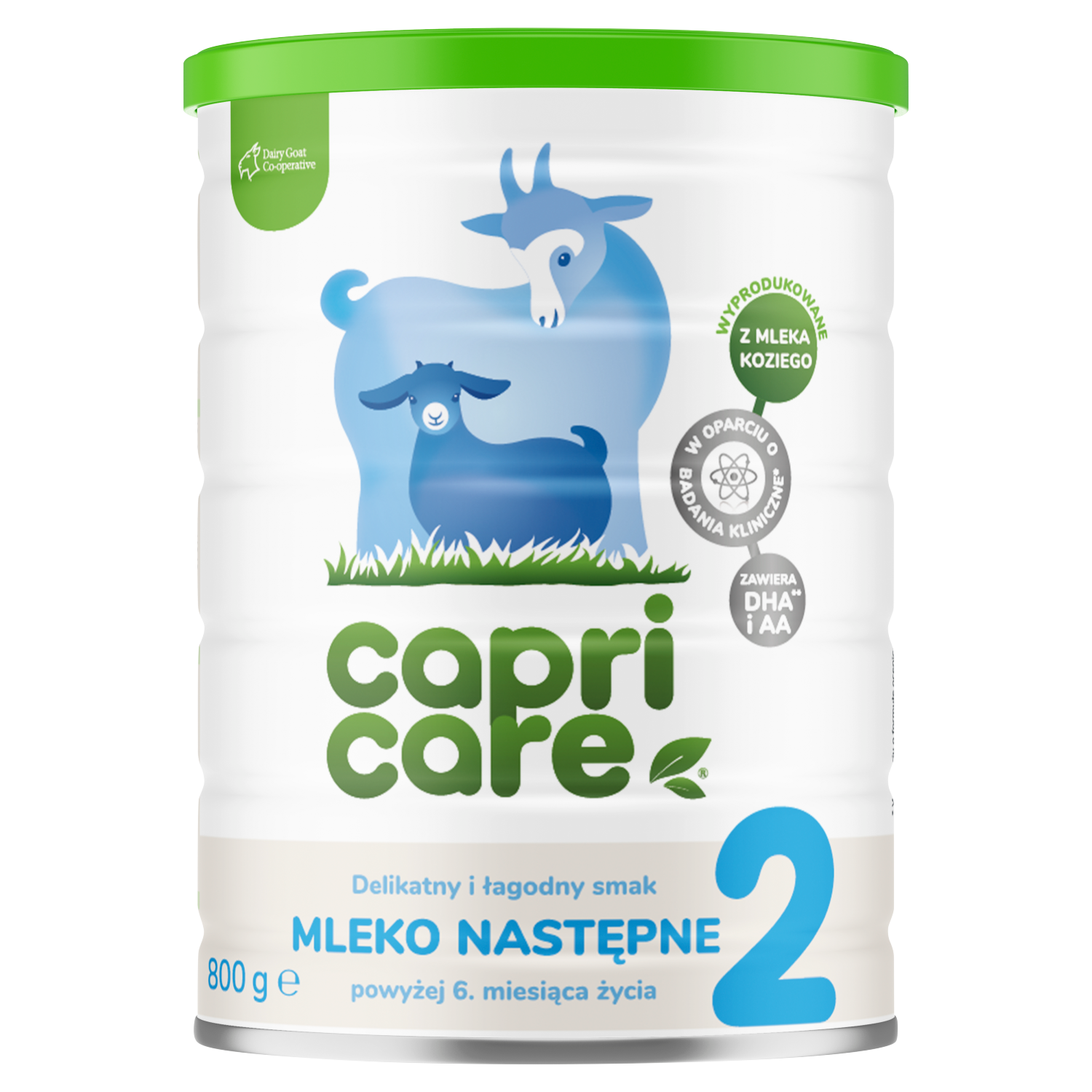 Capricare 2, mleko następne na mleku kozim, powyżej 6 miesiąca, 800 g