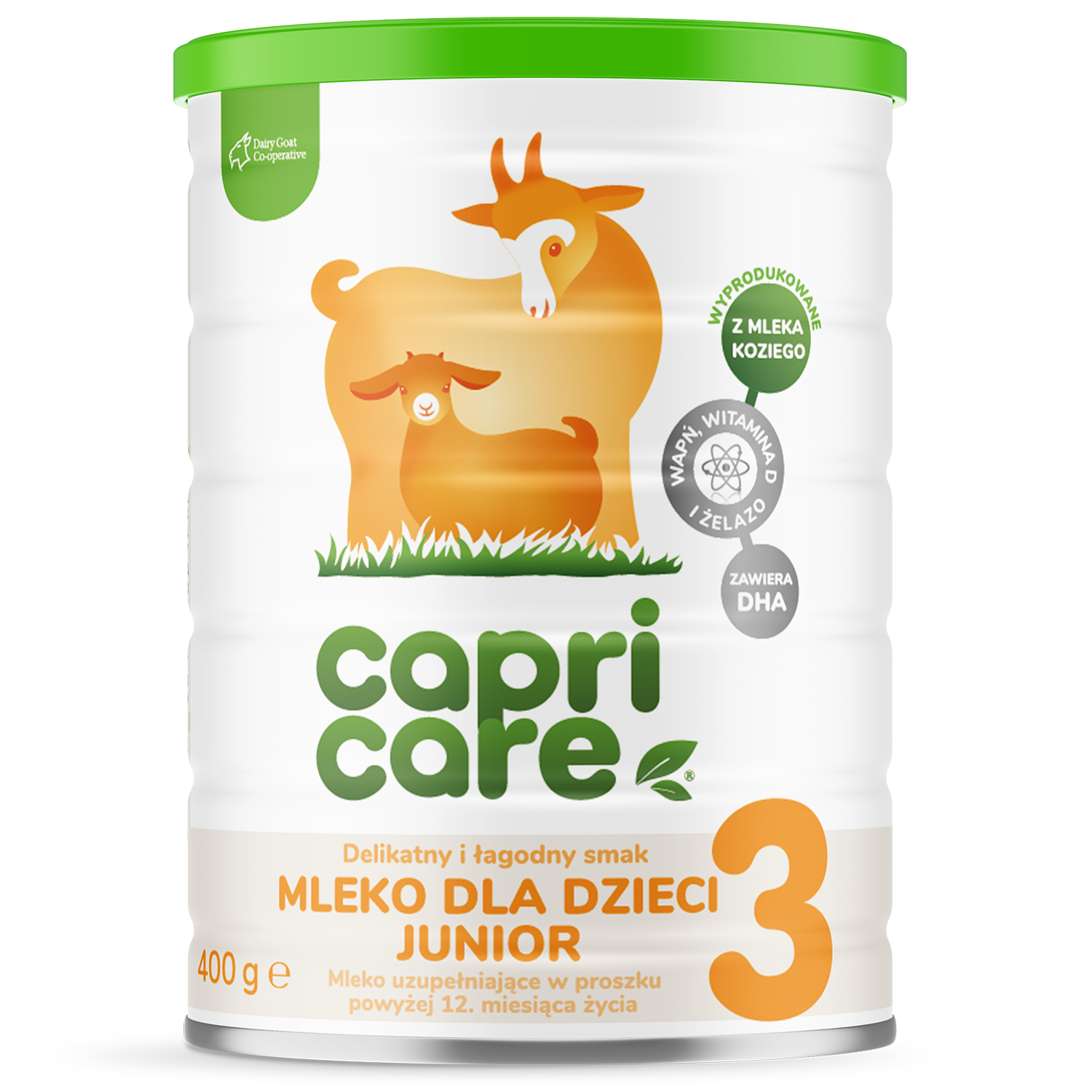 Capricare 3, mleko modyfikowane Junior na mleku kozim, powyżej 12 miesiąca, 800 g