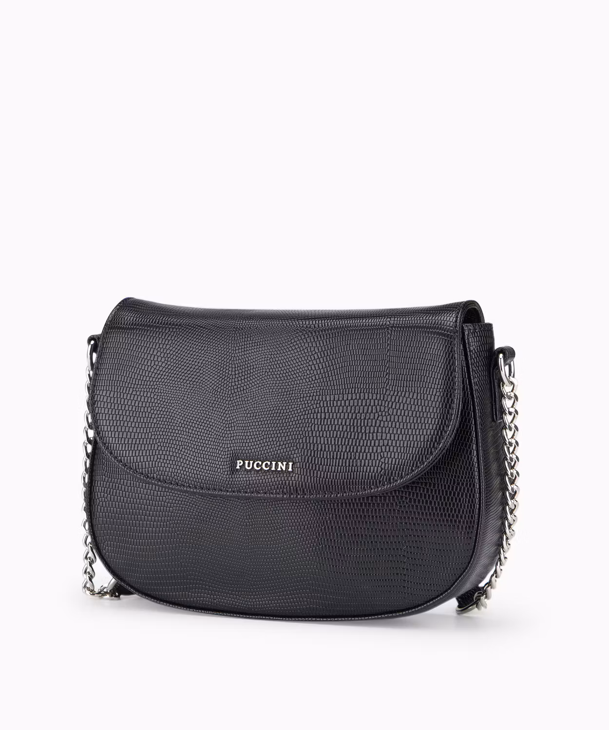 Torebka crossbody ze skóry ekologicznej w princie lizard