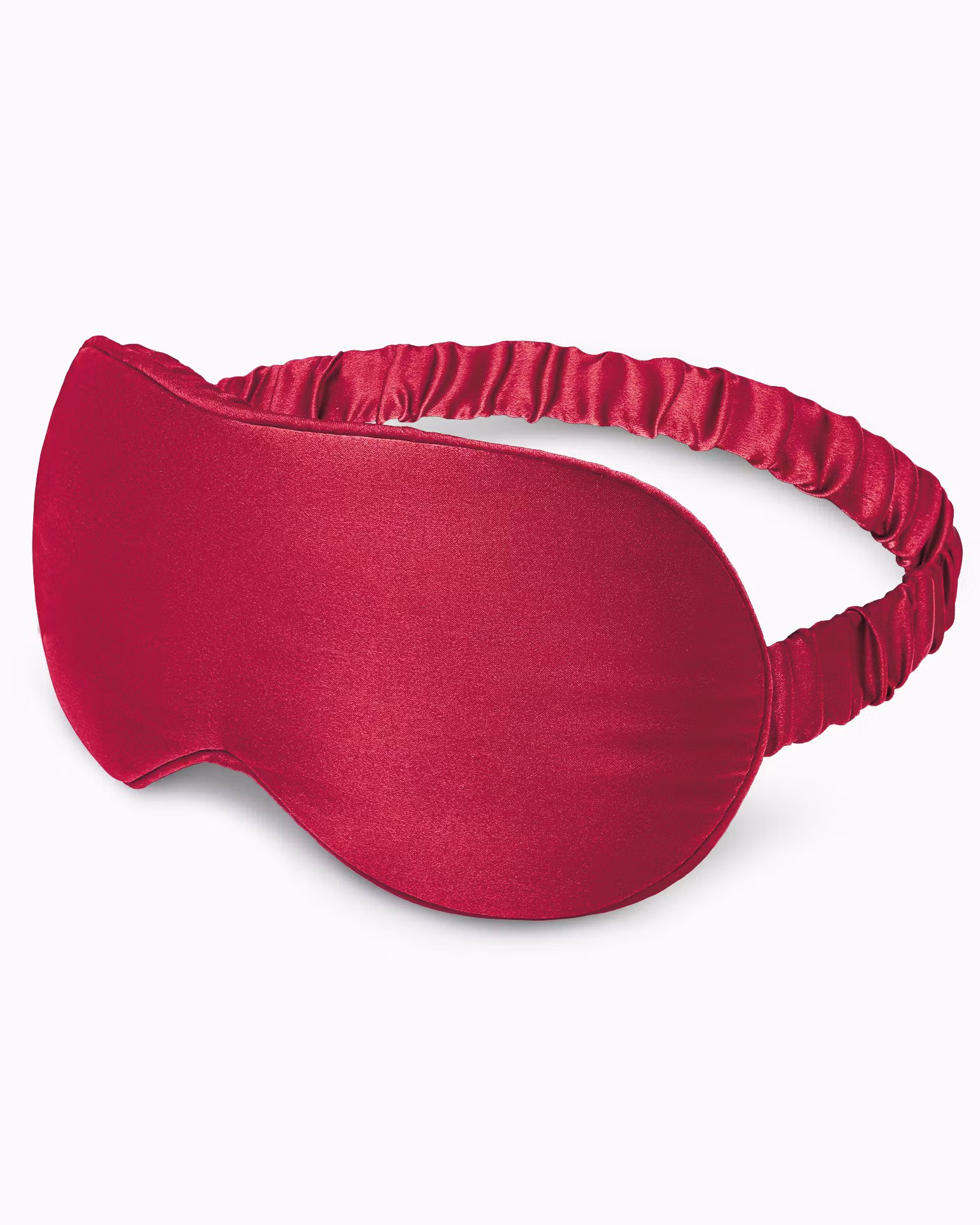 Opaska na oczy do spania 3D jedwabna czerwona