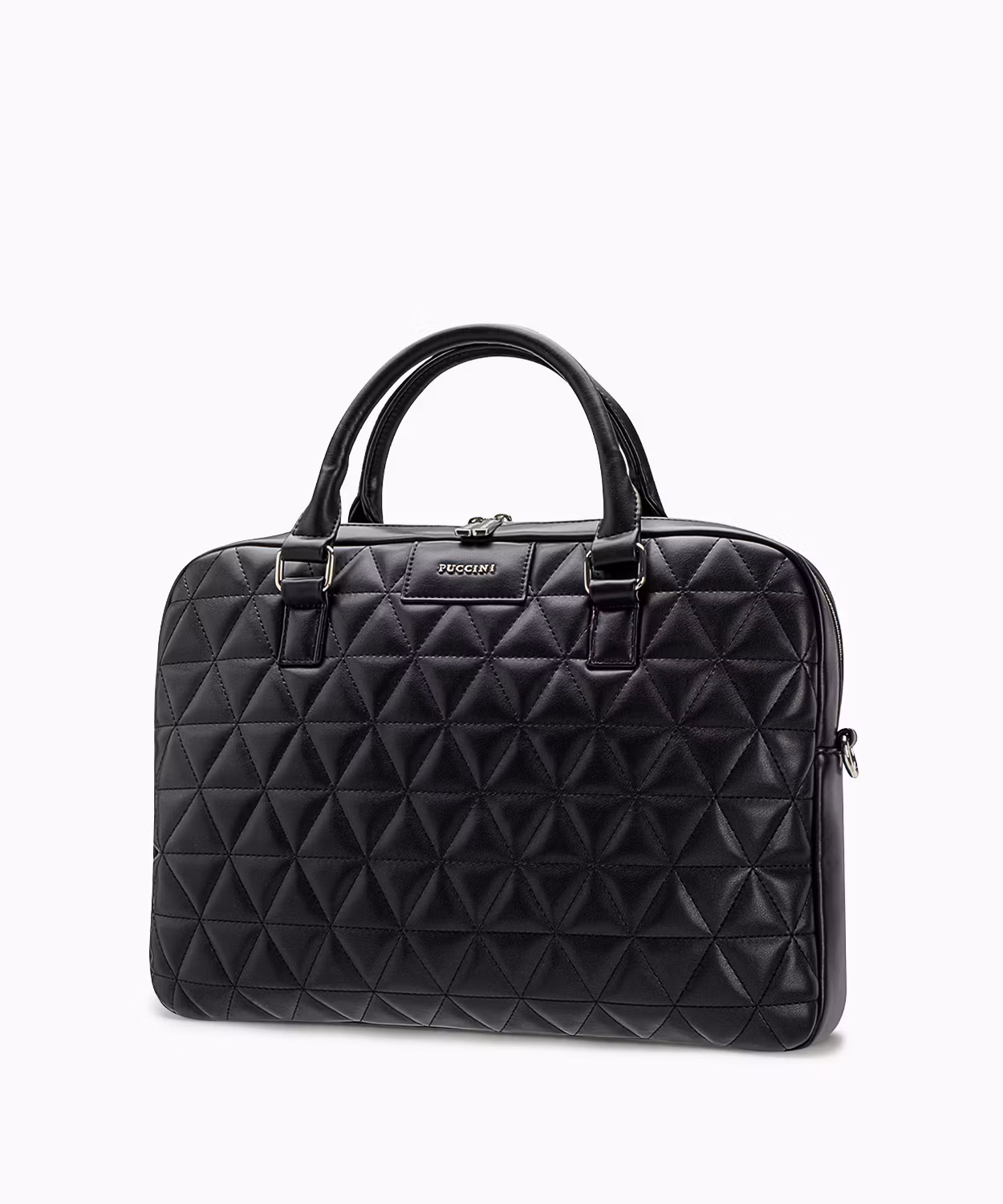 Damska torba na laptopa 15 cali z pikowaniem czarna