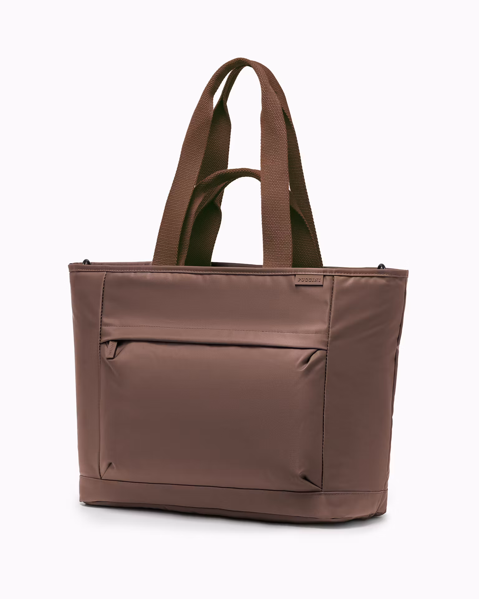 Torba tote z miejscem na laptopa 15,6 cali brązowa