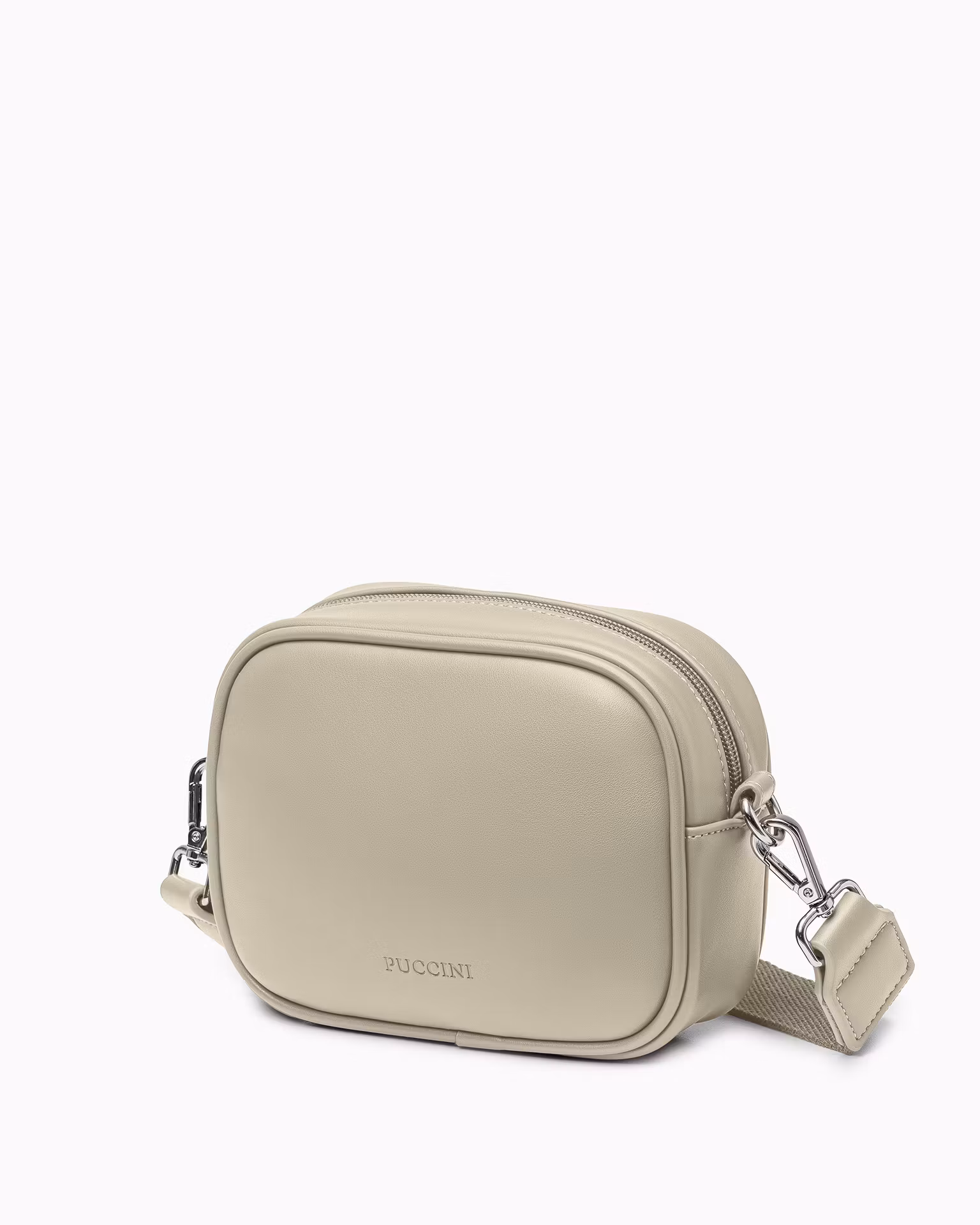Torebka damska crossbody mała beżowa