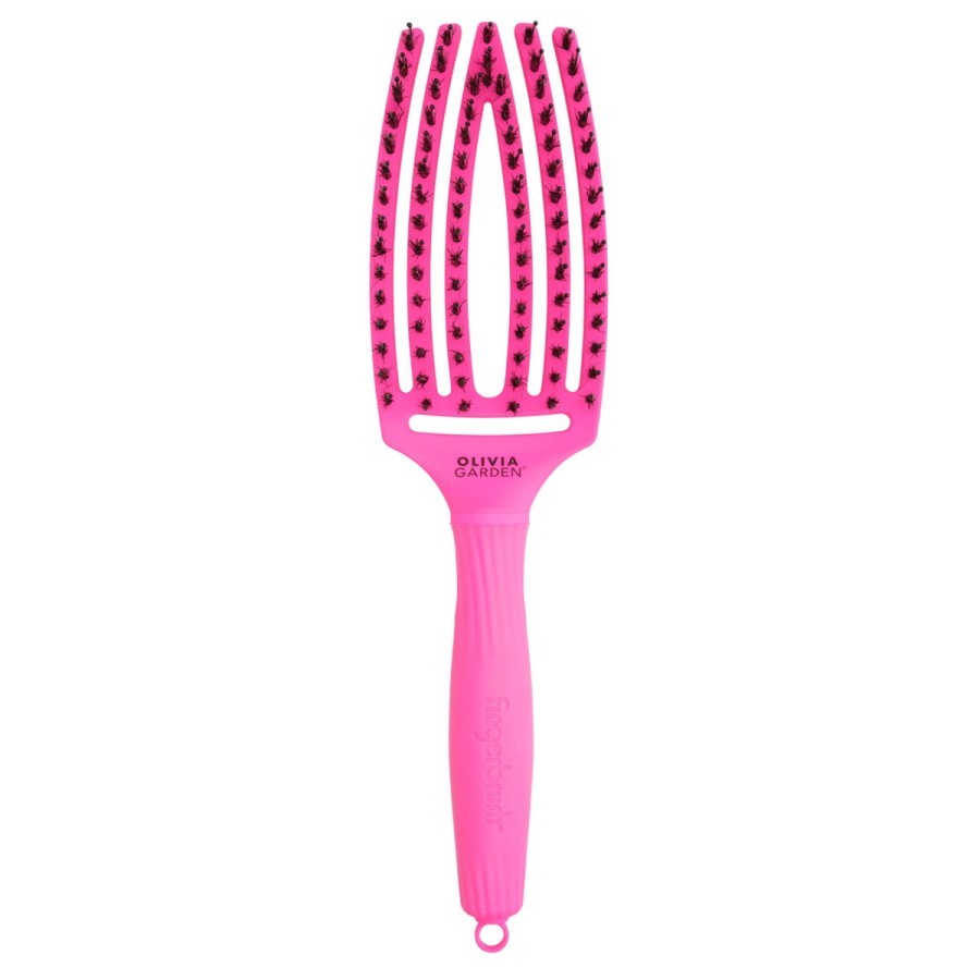 Olivia Garden Szczotka do Włosów Fingerbrush Painless Detangling M Hot Pink