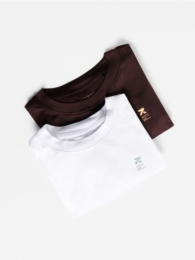 Reserved - Sportowy t-shirt 2 pack - biały