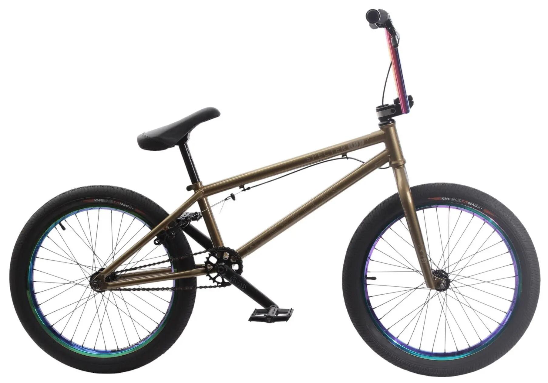 Rower BMX dla dorosłych KHE SPECTER V2 LTD Oil Slick złoty 20 cali 9,9 kg