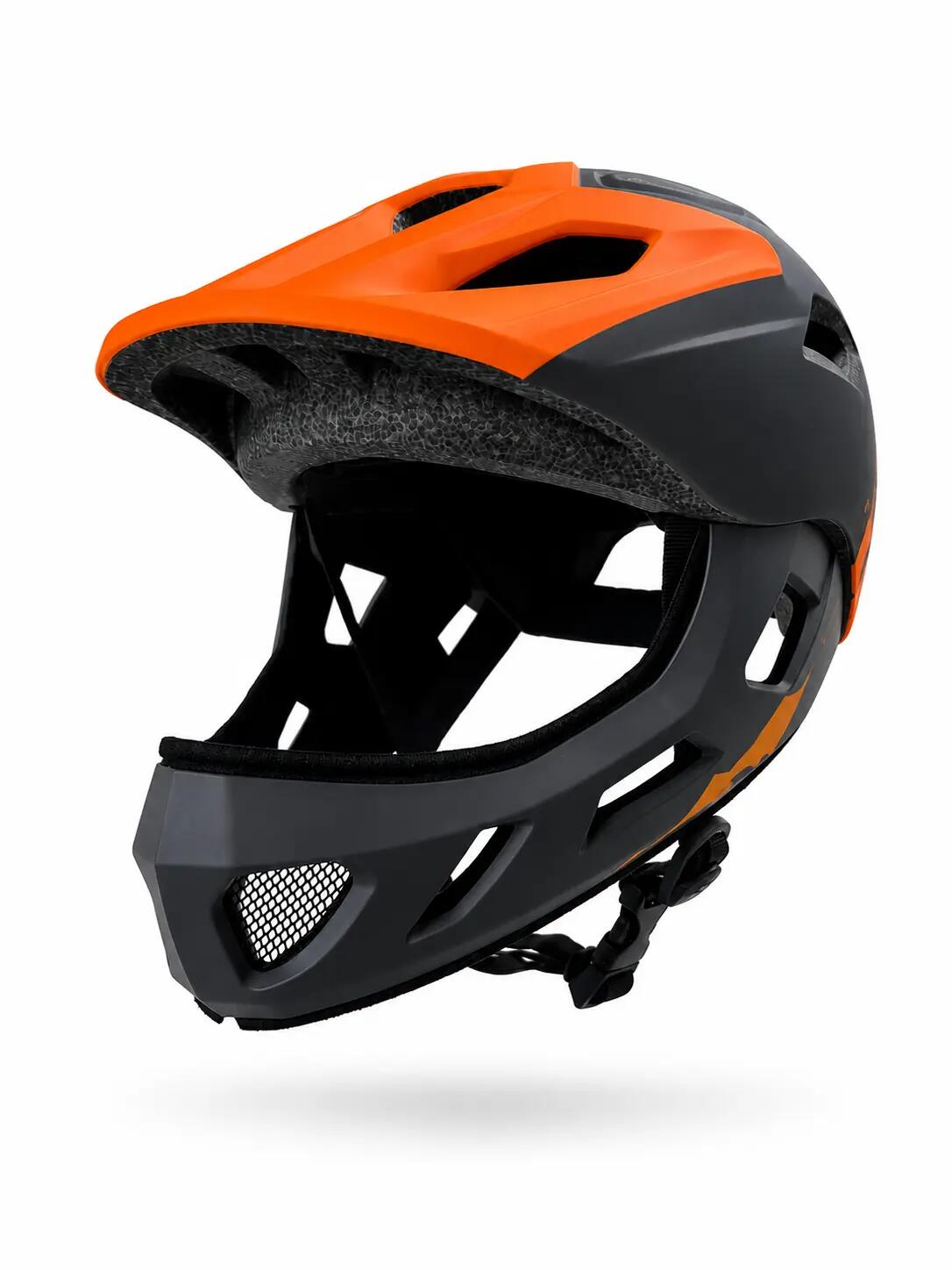 Kask rowerowy BTM-F1 FullFace S (52-56cm) czerwony
