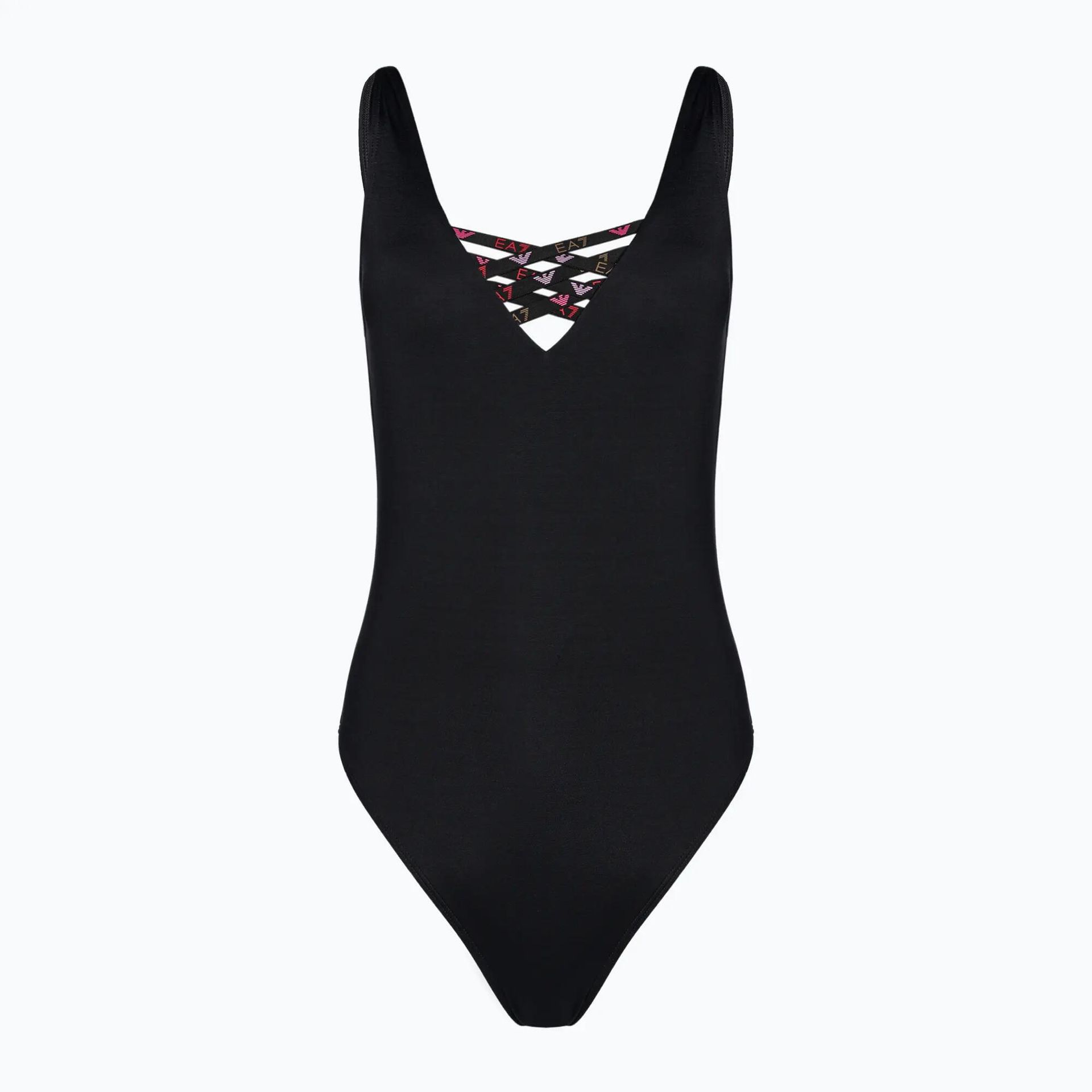 Strój kąpielowy jednoczęściowy damski EA7 Emporio Armani Water Sports BW Tape