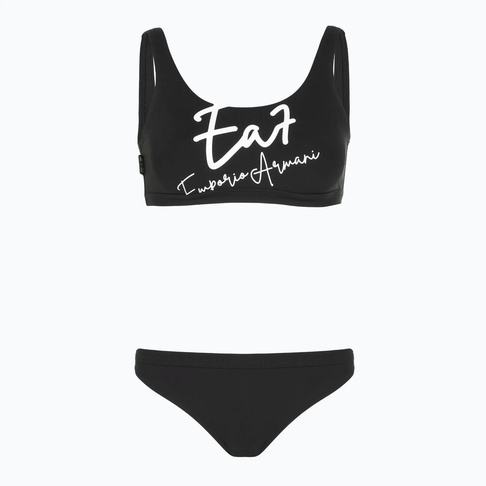 Strój kąpielowy dwuczęściowy damski EA7 Emporio Armani Maxi Logo Bikini Top