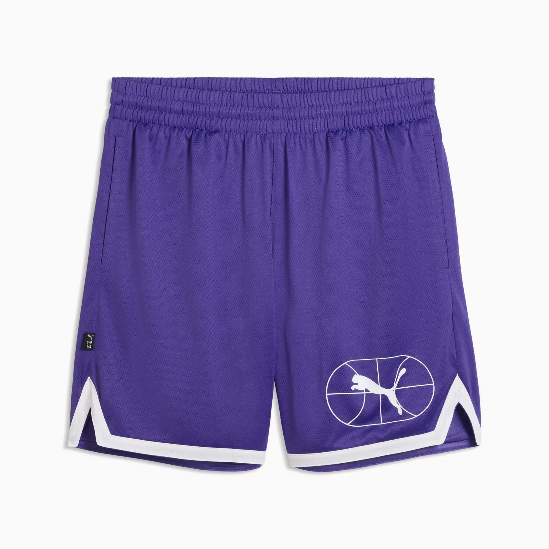Spodenki koszykarskie męskie Puma JUNIOR VARSITY BASKETBALL 7'' 63307610