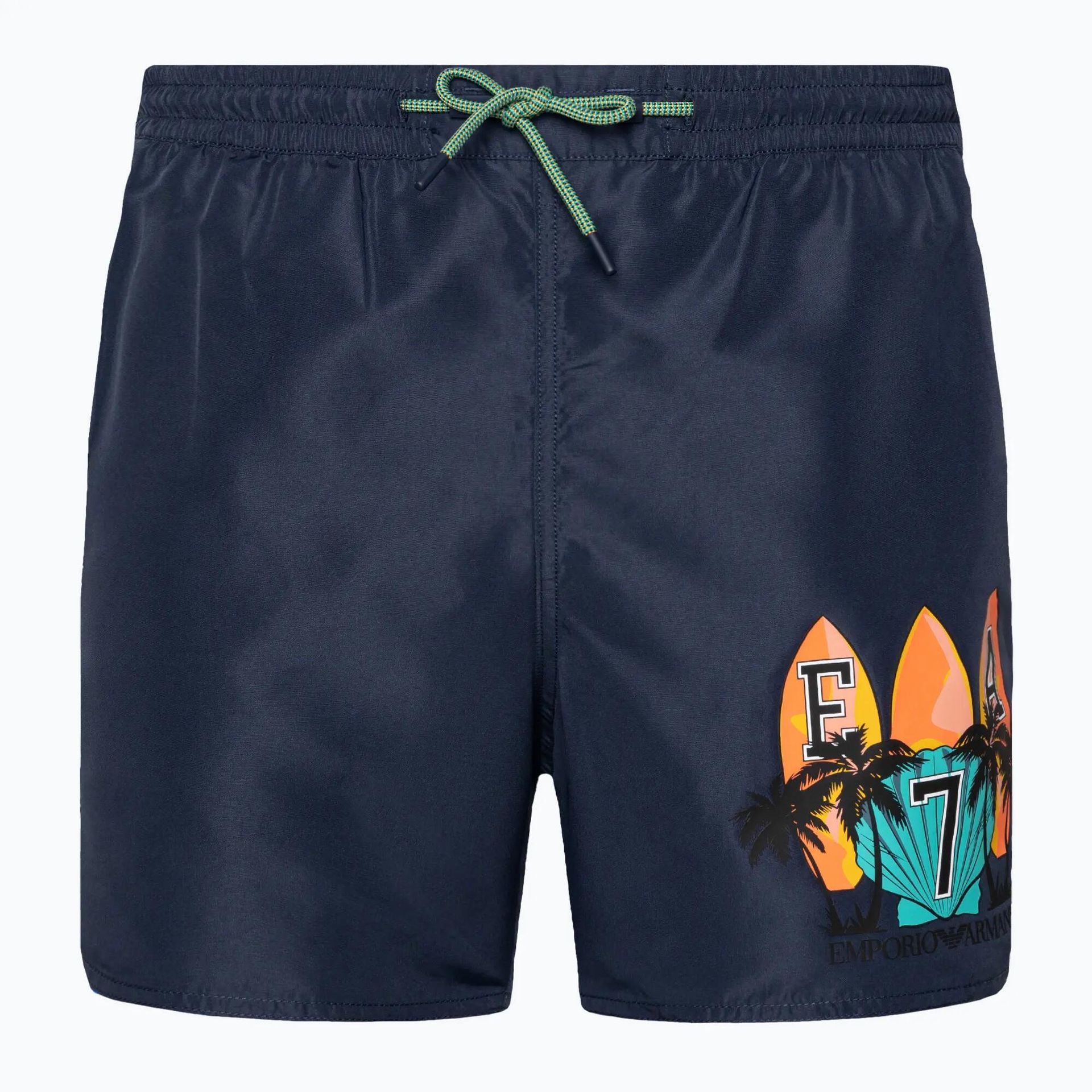Szorty kąpielowe męskie EA7 Emporio Armani Water Reactive Monogram Boxer