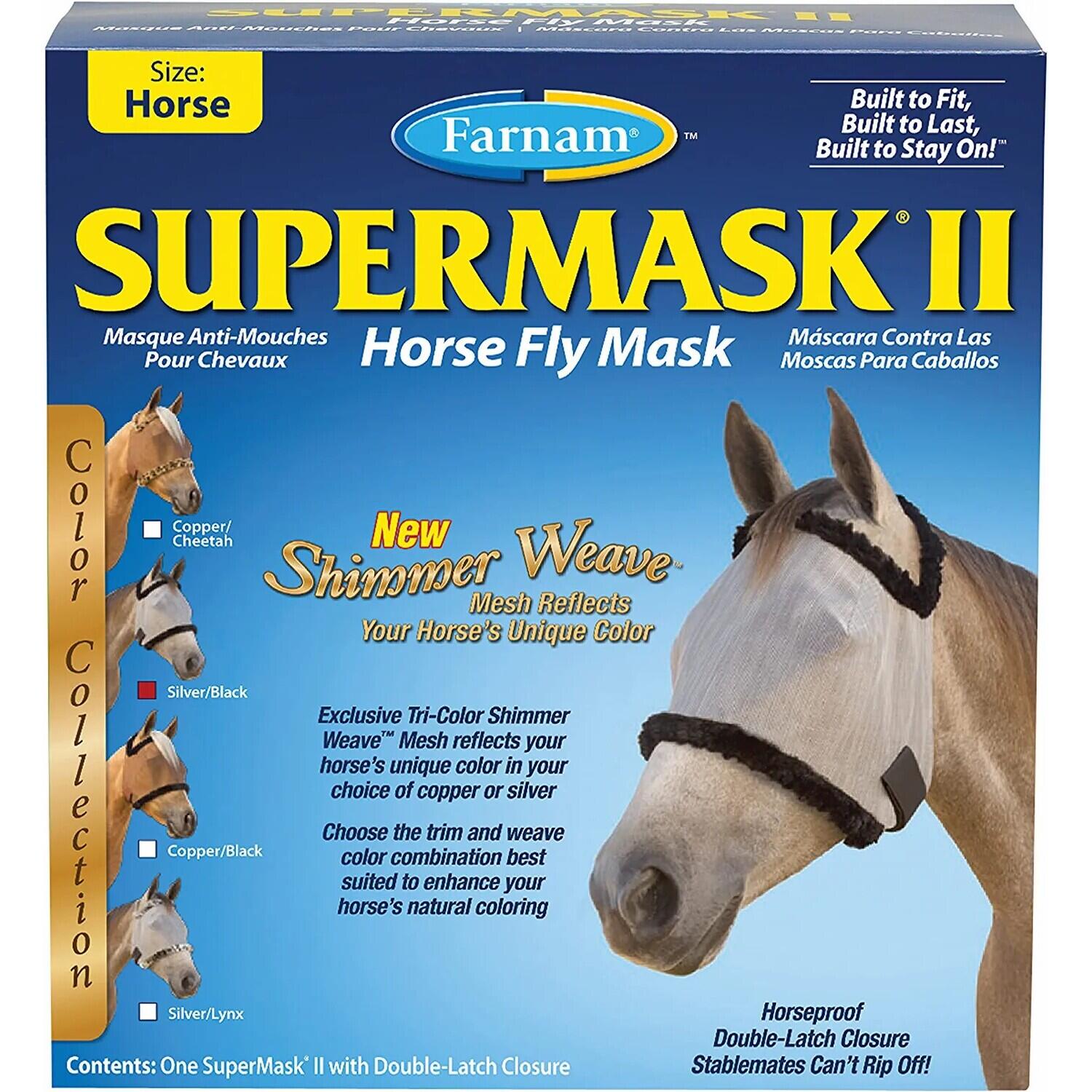 Maska przeciw muchom dla koni bez uszu Farnam Supermask II Xl XL