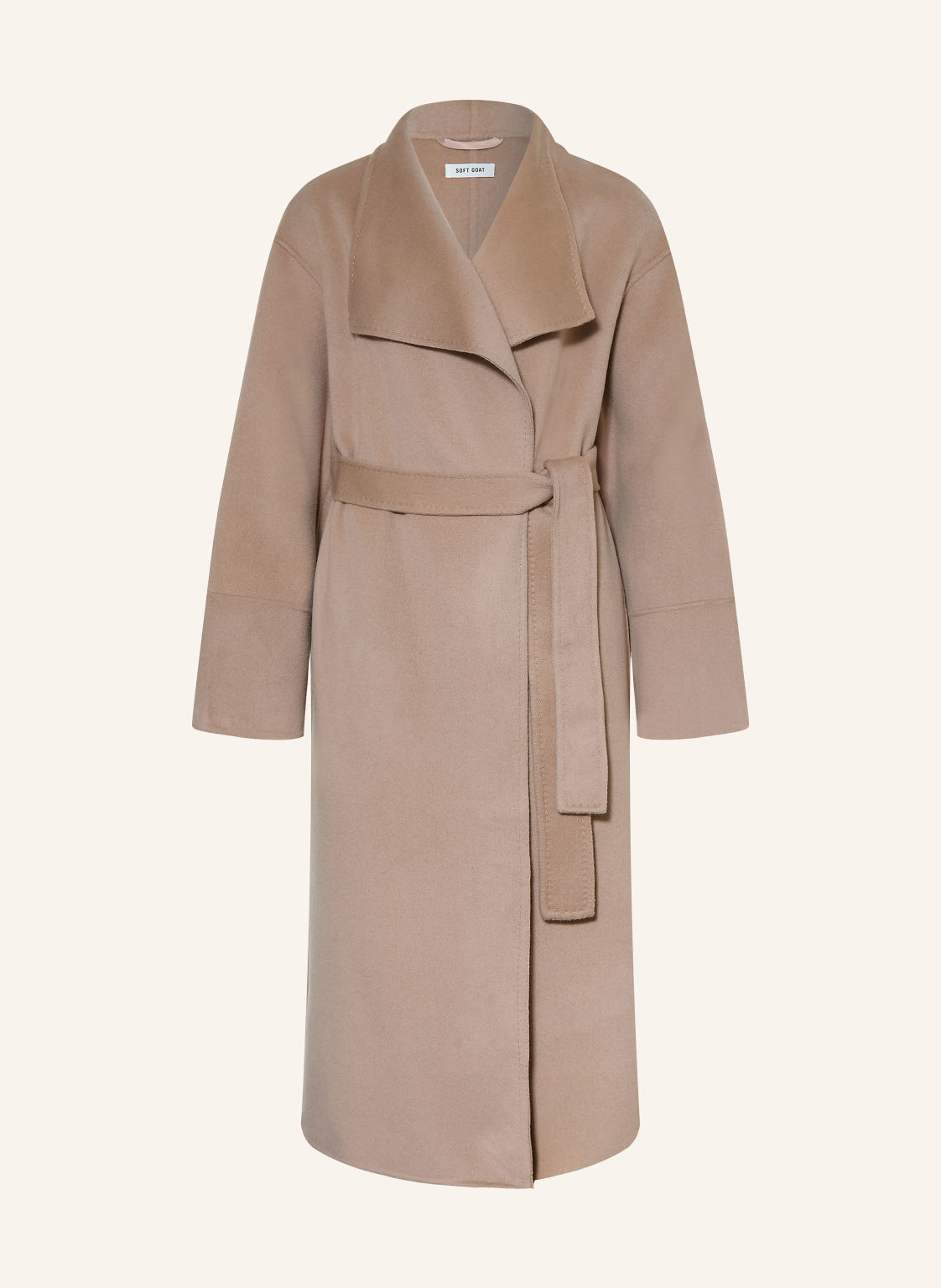 Soft Goat Płaszcz Wełniany beige