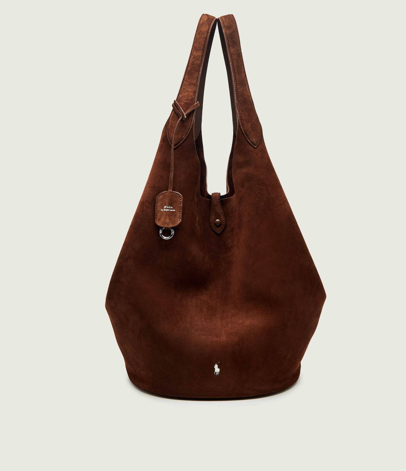 POLO RALPH LAUREN Shopperka + saszetka Play zamsz