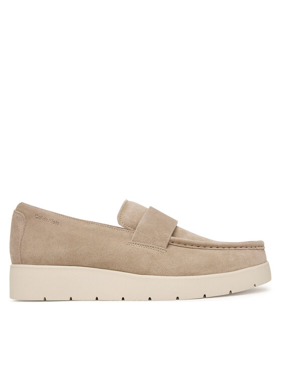Calvin Klein Półbuty Hybrid City Lug Band Loafer Su HM0HM02257 Kremowy