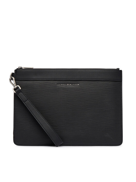 Tommy Hilfiger Saszetka Th Business Saffiano Pouch AM0AM14823 Czarny